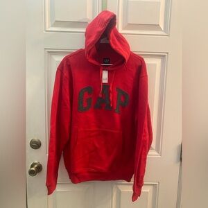 GAP Men's Red Hoodie Sweater